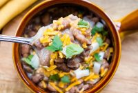 Classic Pinto Beans Served Over Buttermilk Cornbread