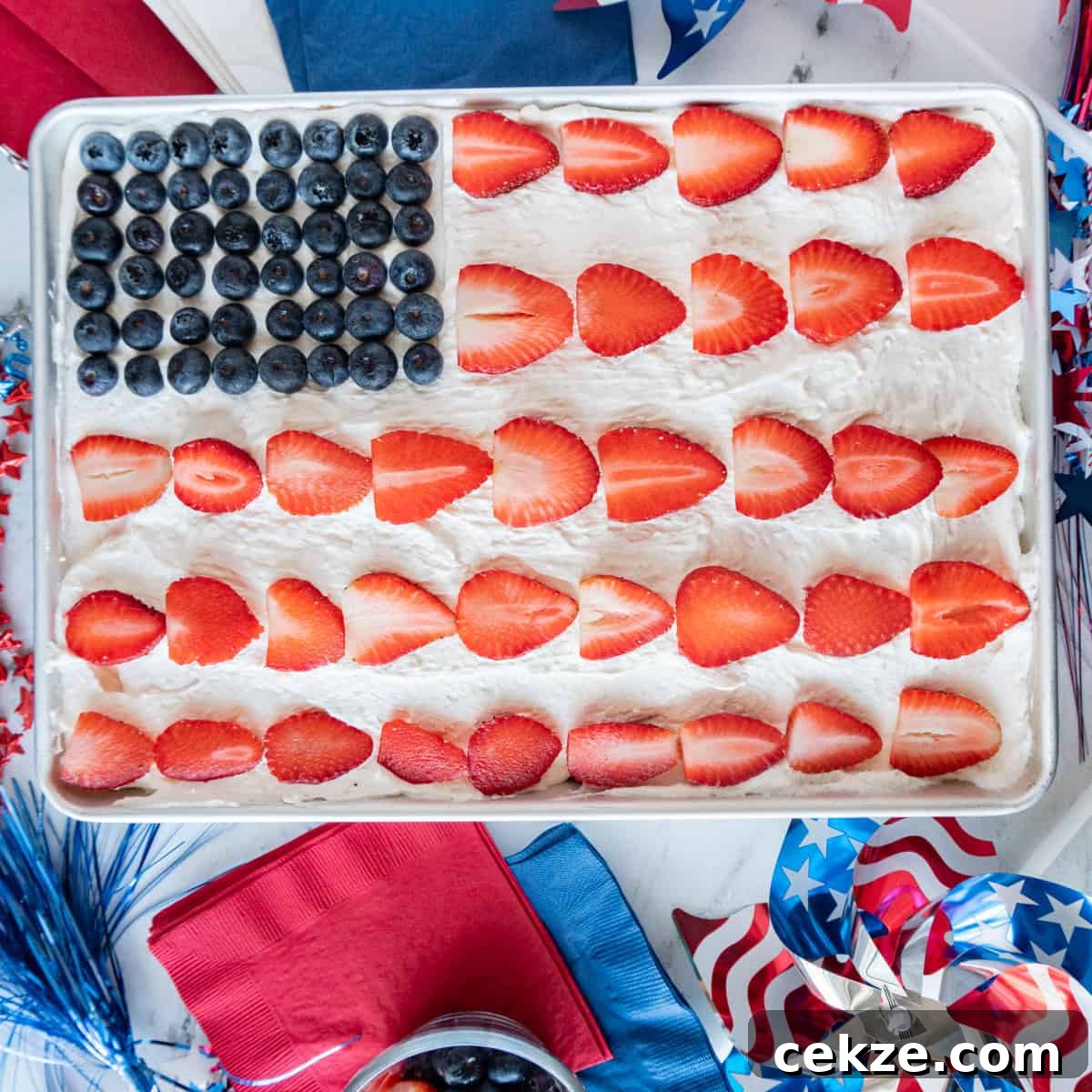 American Flag Cake