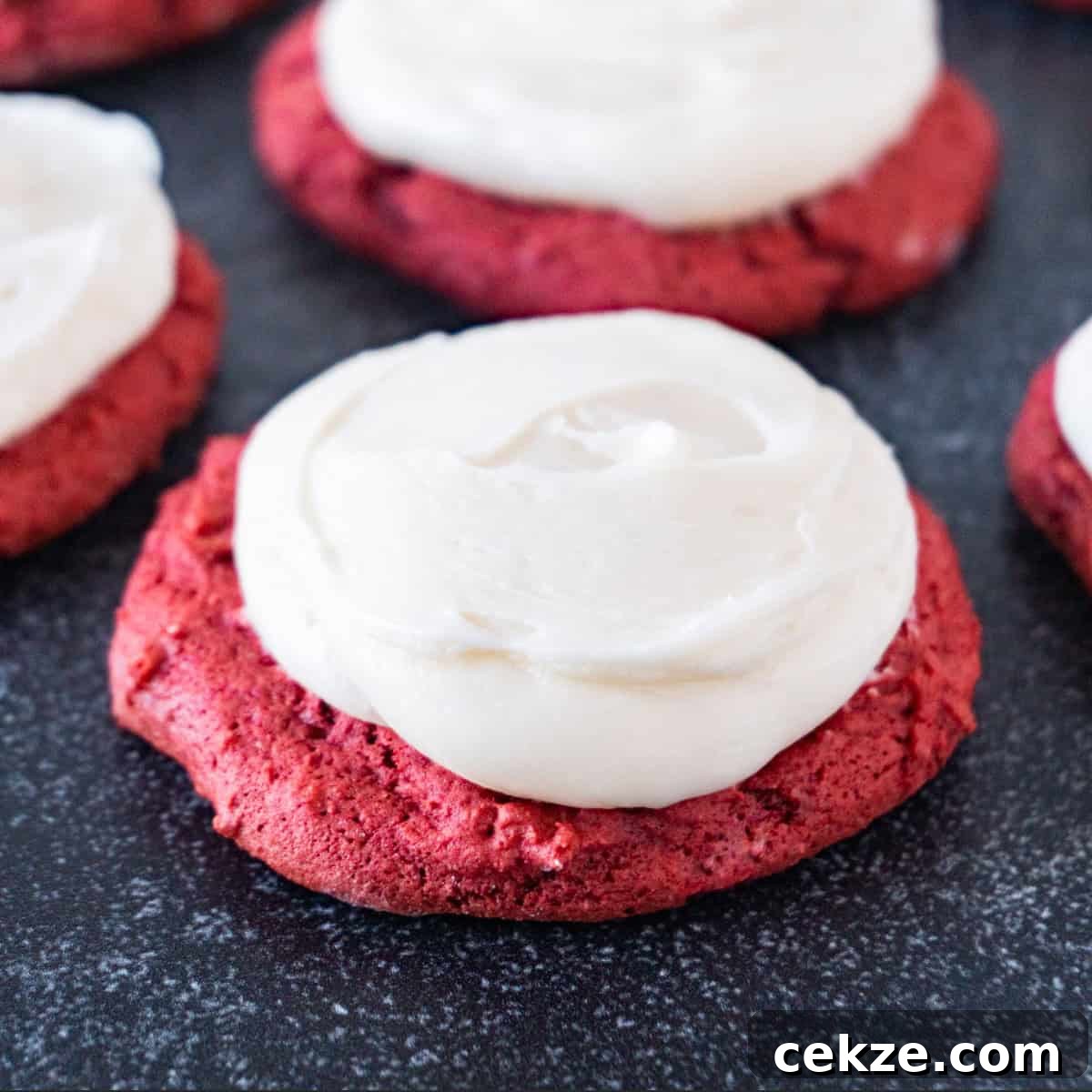 Red Velvet Cookies with Cake Mix