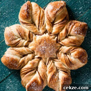 Cinnamon Star Bread Recipe for Christmas.