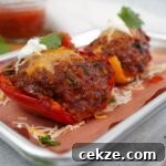 Smoked chorizo stuffed peppers ready