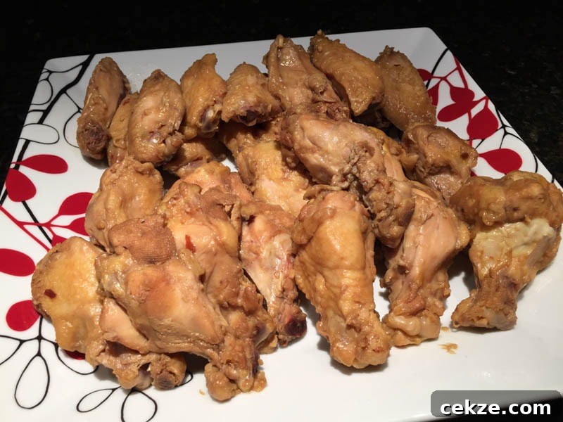 Wings ready for sear