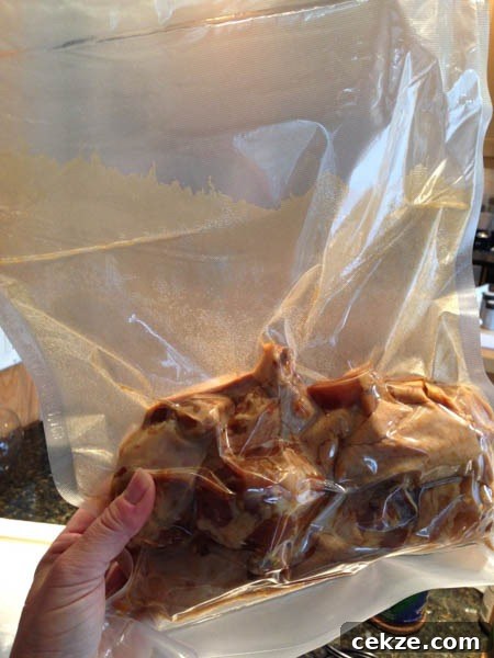Vacuum sealed wings