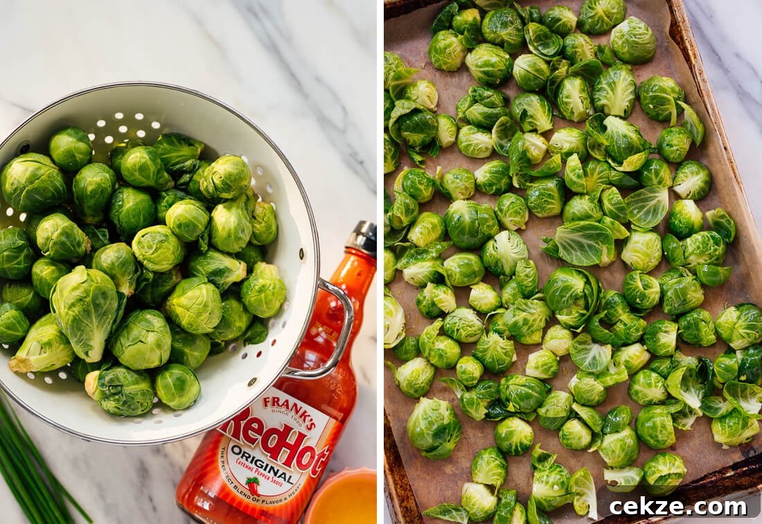 Buffalo Brussels sprouts ingredients