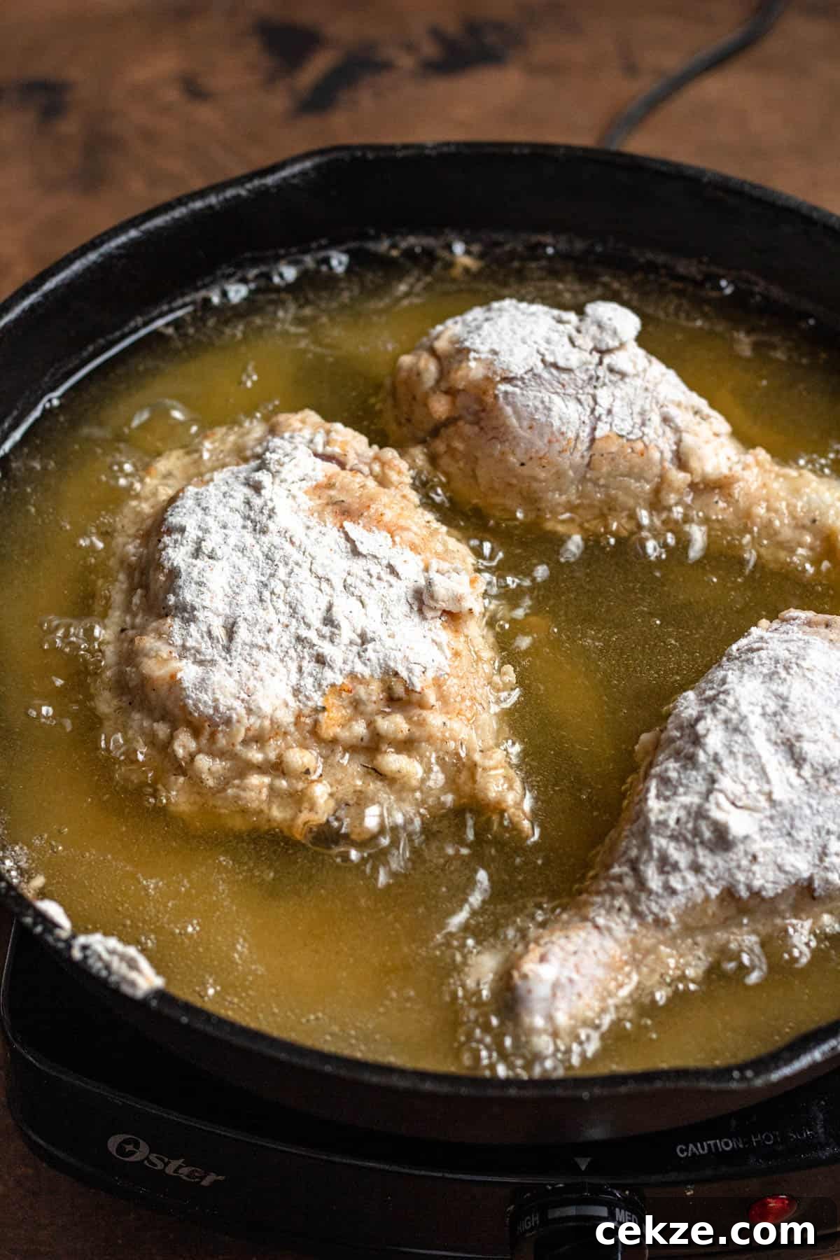 Gluten Free Fried Chicken in oil
