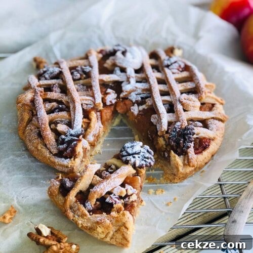 apple and walnut pizza