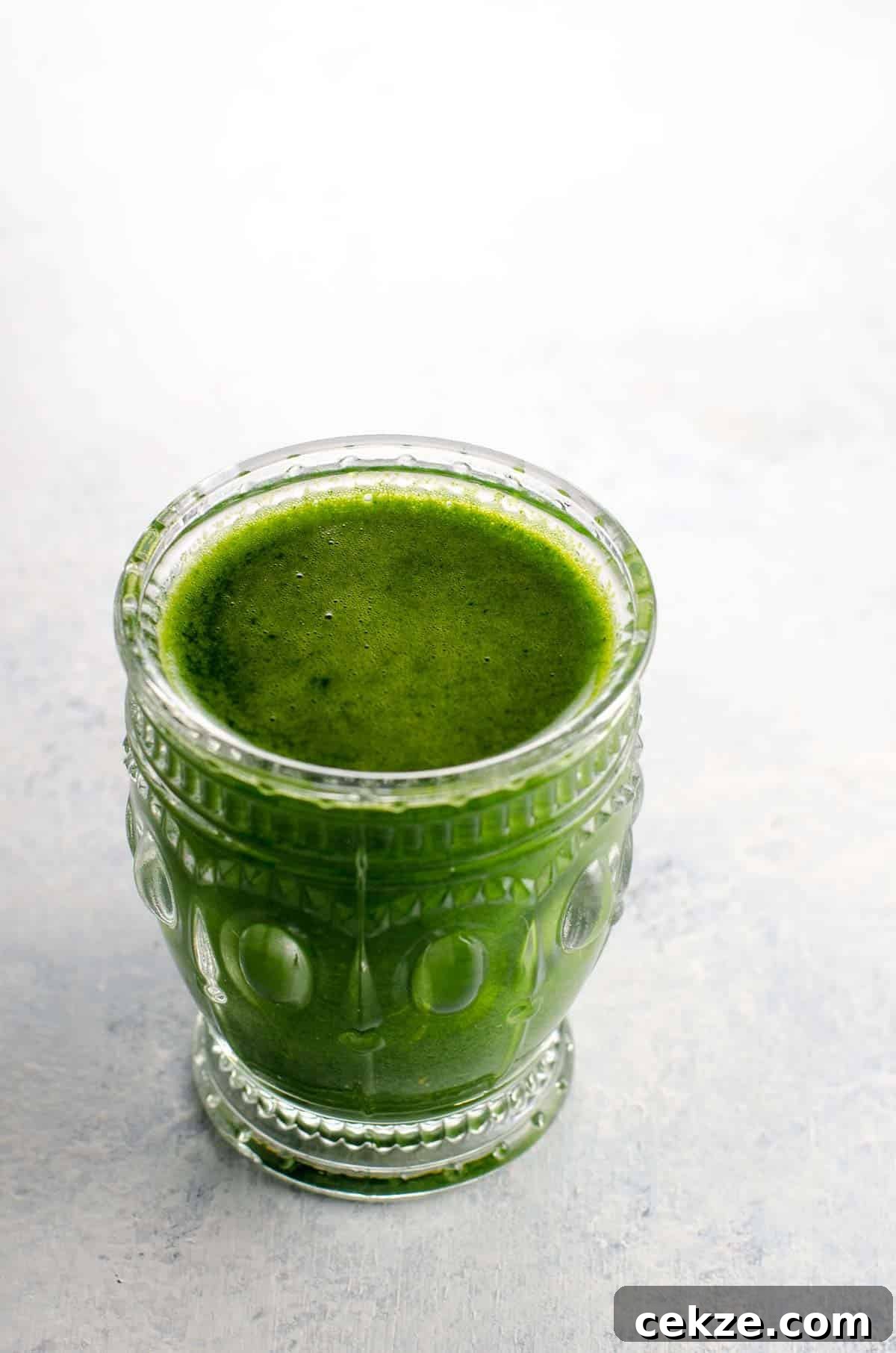 savory juice in a glass