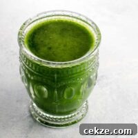savory juice in a glass